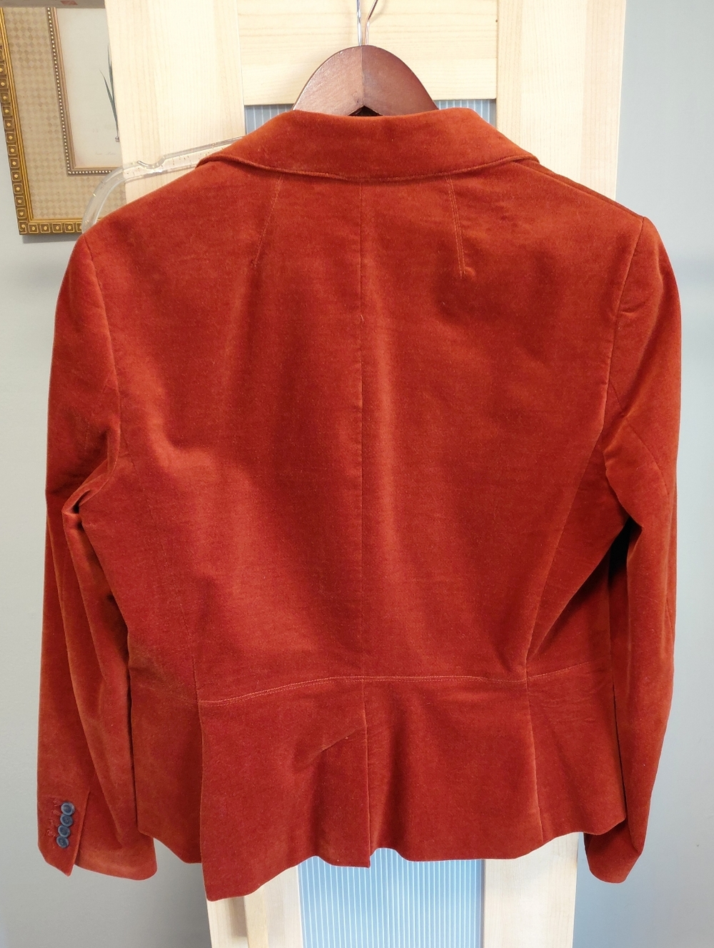 Talbots Rust Velvet Single-Button Blazer - Picture 2 of 9